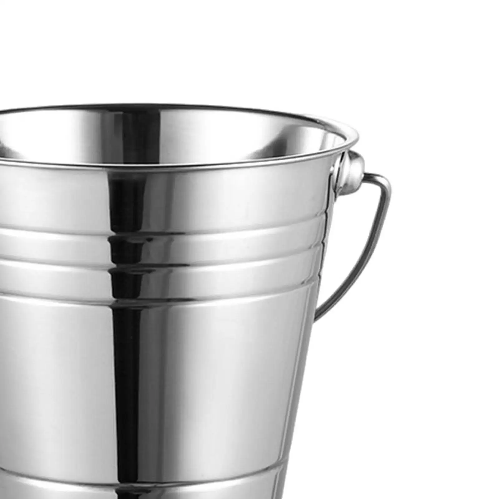 Ice Bucket Heavy Duty French Fries Container Metal Ice Pail for Home Restaurant Summer Vacation Buffet Outdoor Activities