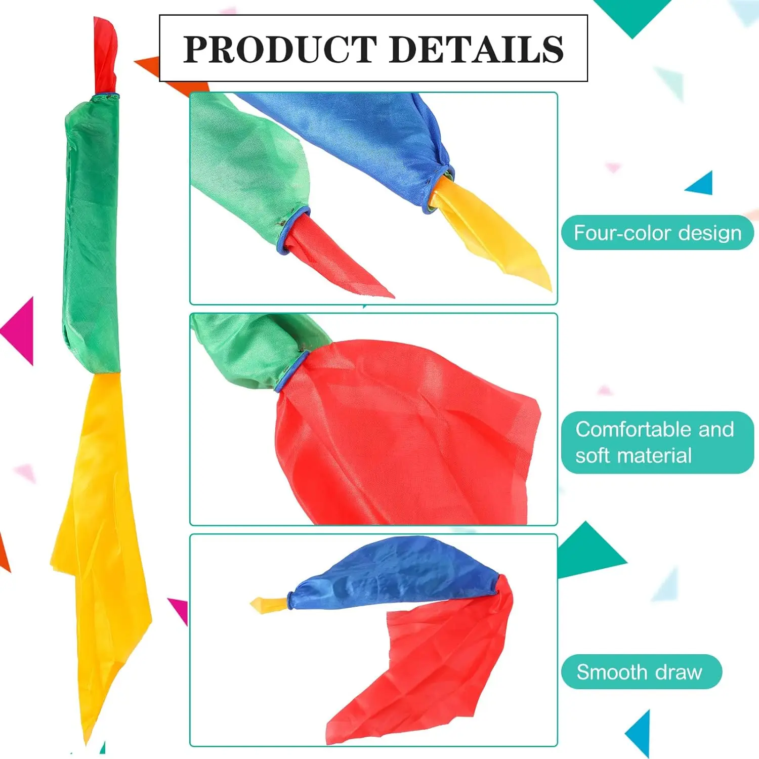 2pcs 매직 스카프 색상 변경 Hanky ??소품 스카프 손수건 Hanky ??Street Magic Trick Props 어린이를위한 선물 성인 파티 호의