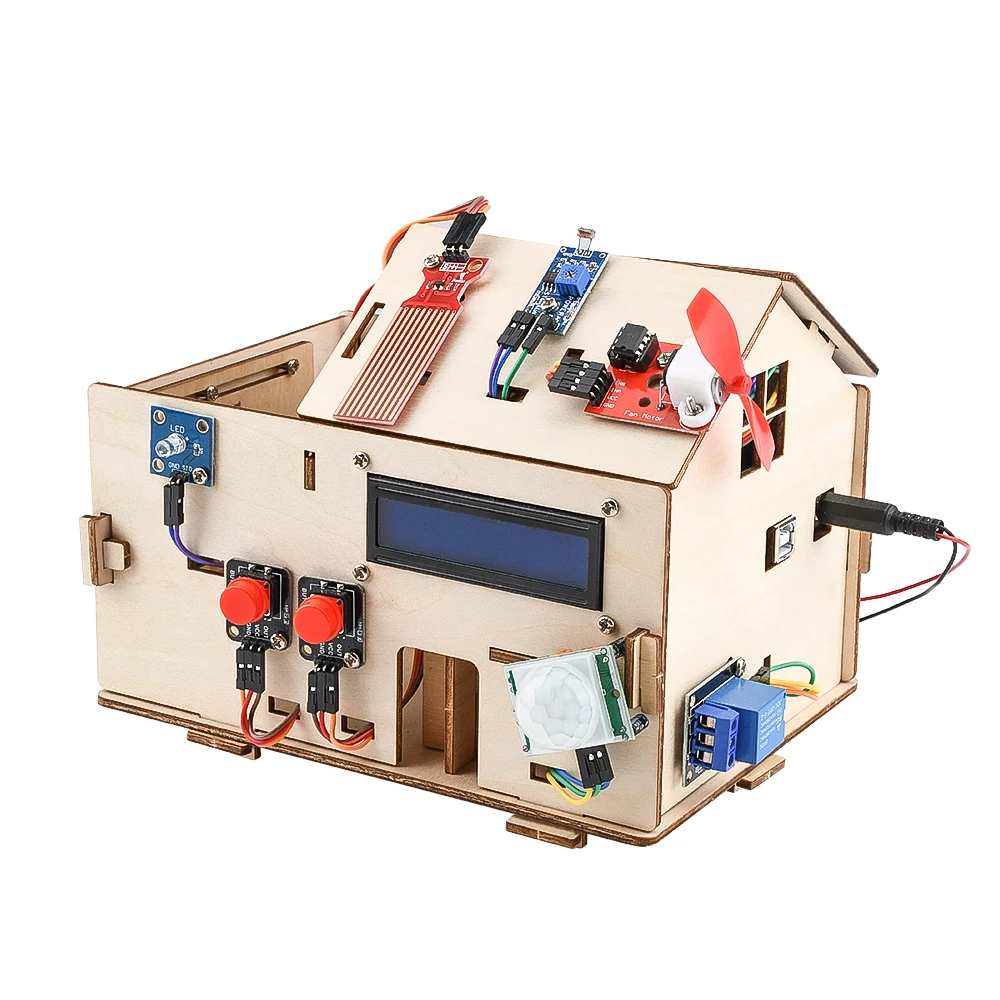 Smart-Home-IOT-Kit-With-PLUS-Board-For-Arduino-STEAM-House-Kit-DIY ...