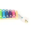 Bird Chicken Xylophone Toy Wooden Suspensible Bird Cage Accessories Musical Toy with 8 Keys for Chicken Bird Parrot Macaw Hens 4