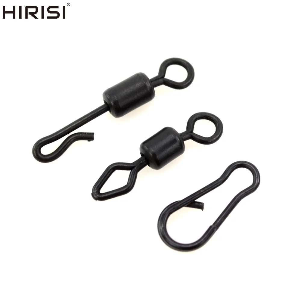 Carp Fishing Swivels Quick Change Stainless Steel for Carp Fishing Rig Accessories Terminal Tackle AE007 20 piece fishing swivels fishing accessories fishing tackle