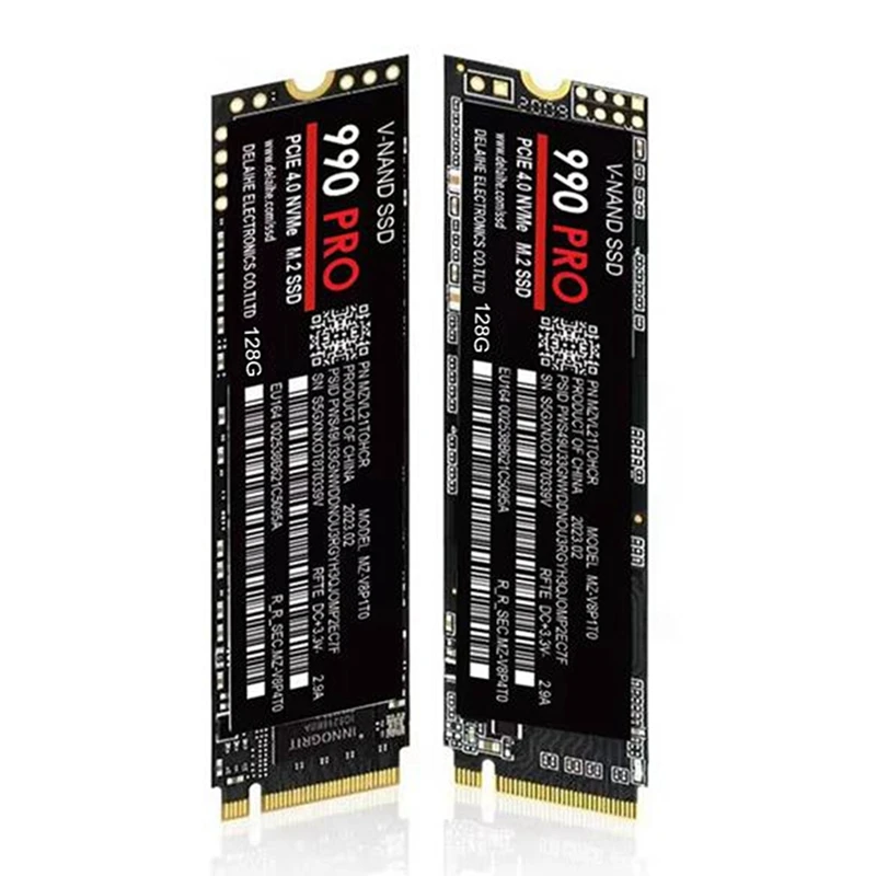 128G 990 PRO M.2 2280 SSD, Pcie 4.0 Nvme ӿ  ϵ ̺ SSD, Ʈ ũž ָ Ʈ PCB, 1 