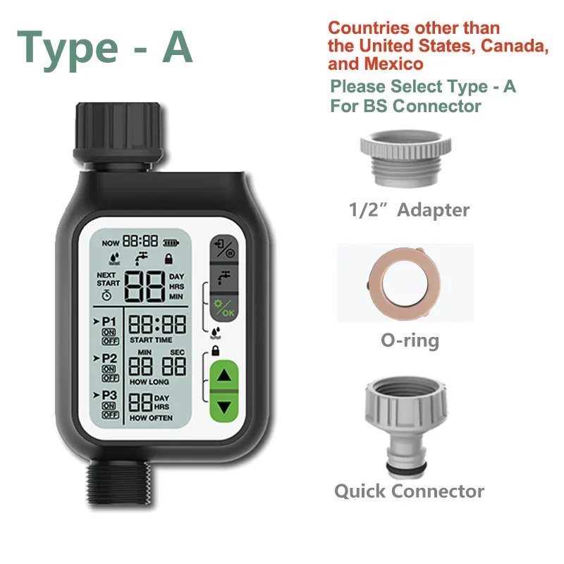 Description Picture 6 of itemEshico HCT-355 Automatic Watering Timer Rain Sensor Garden Automatic Irrigation Adjustable Program Garden Tools