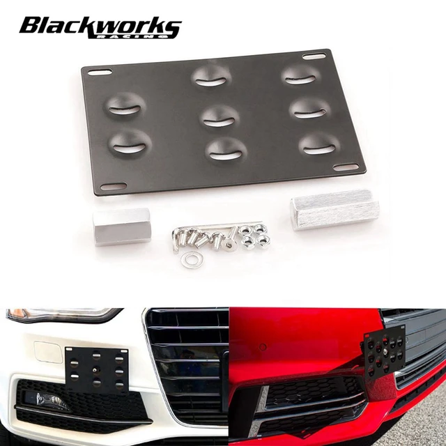 License Plate Holder Mount Tow Hook Bracket License Plate Relocator Frame  Bracket For Ford Audi 08 Bmw F E Series Mazda - License Plate - AliExpress