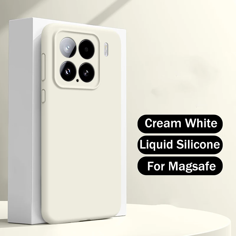 Luxury Liquid Silicone MagSafe-Compatible Matte Soft Magnetic Skin Cover