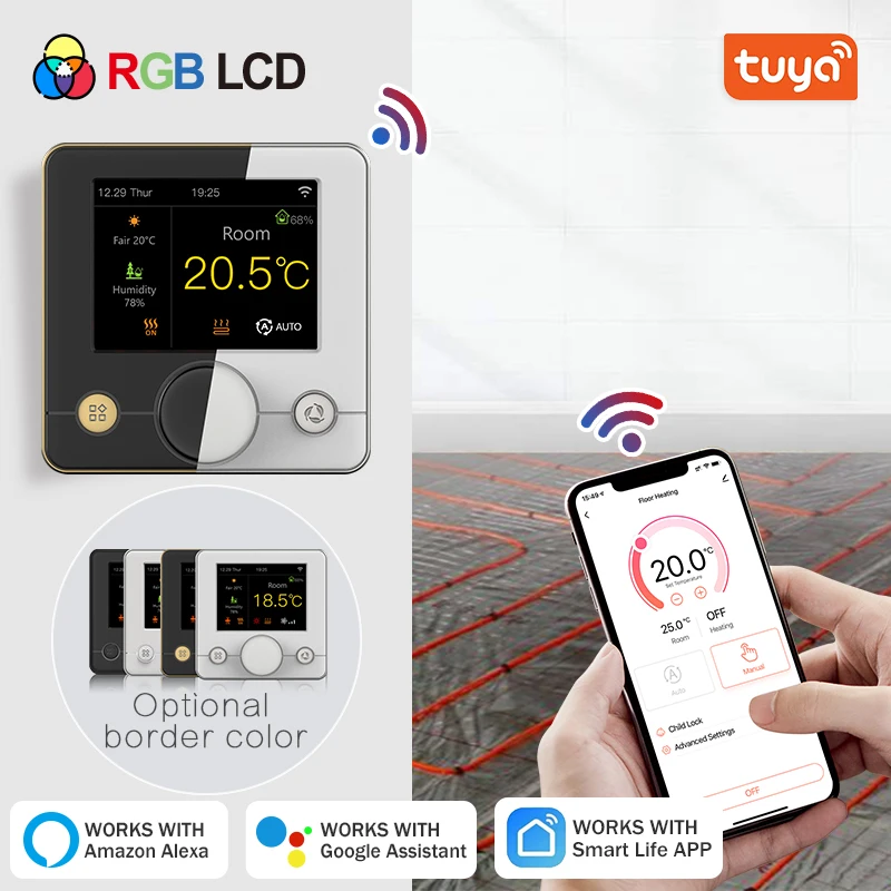 Tuya Smart Termostato Riscaldamento Elettrico A Pavimento Wifi Termostato Digitale Caldo Regolatore Di Temperatura A Pavimento Alexa Google Home