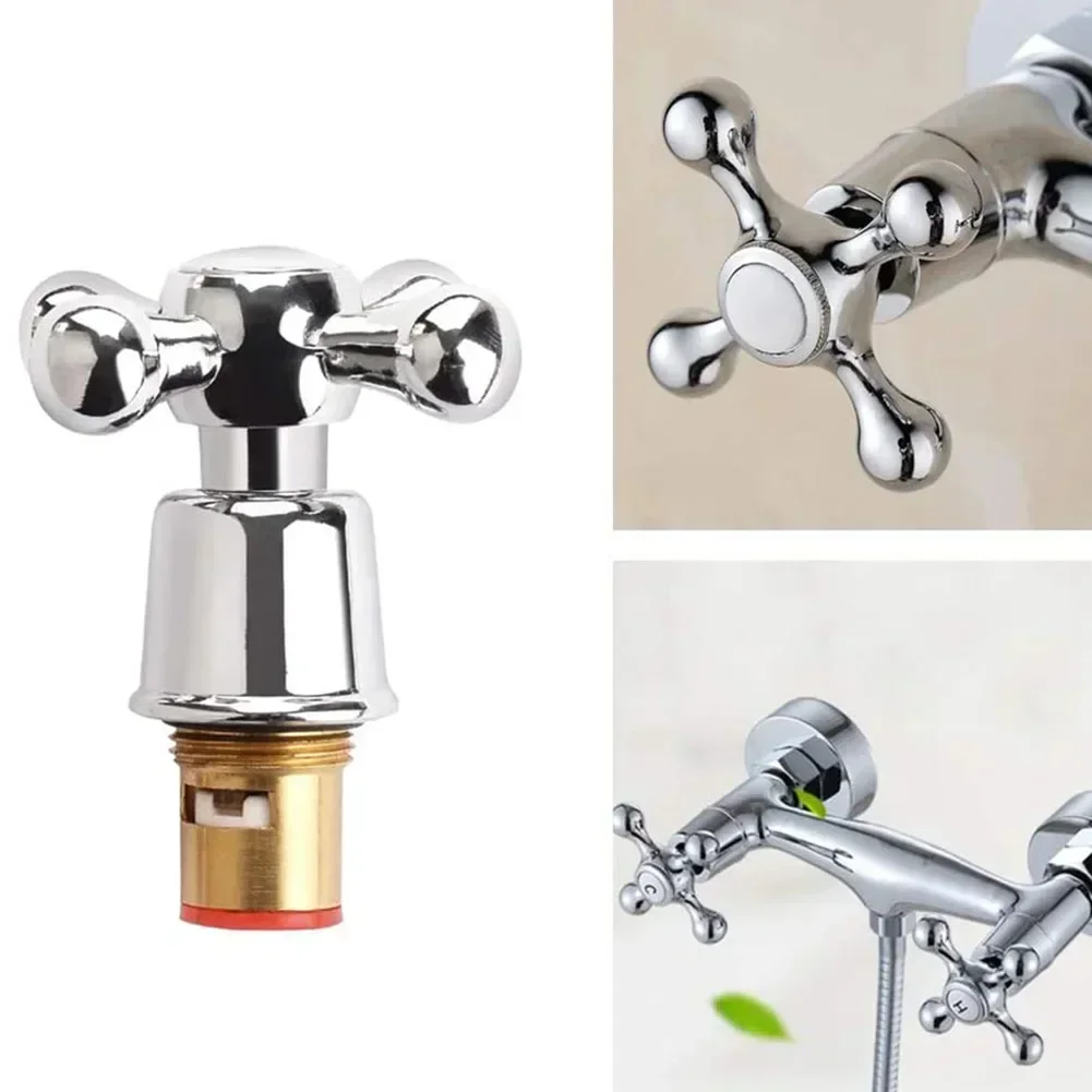 Faucet Valve G3/4" Ceramic Tap Valve Universal Replacement Tap Valves Cartridge Bathroom Hot Cold Water Mixer