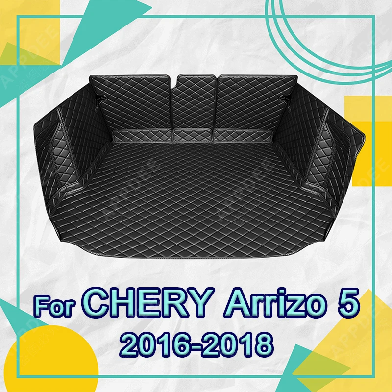 

Auto Full Coverage Trunk Mat For Chery Arrizo 5 2016-2018 17 Car Boot Cover Pad Cargo Liner Interior Protector Accessories