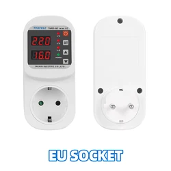 Adjustable Voltage Surge Protector EU Plug Socket - 16A Safety Guard - EU Plug
