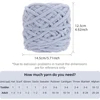 QJH 5 Pcs Chunky Chenille Yarn (95g/3.35oz), Worsted Yarn for DIY Crocheting Hand Knitting Blanket, Sweater Shawl Scarf Gloves 4