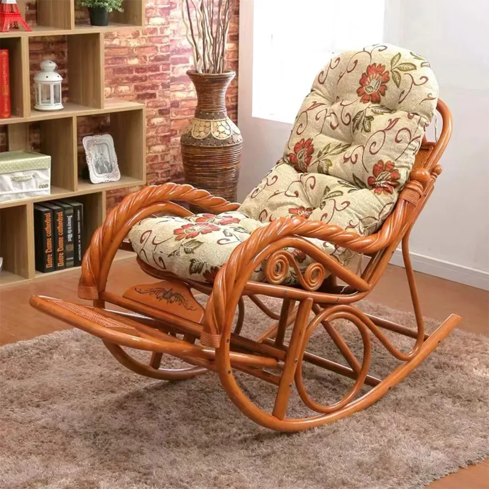 Rattan chair rattan rocking chair nap living room indoor lazy
