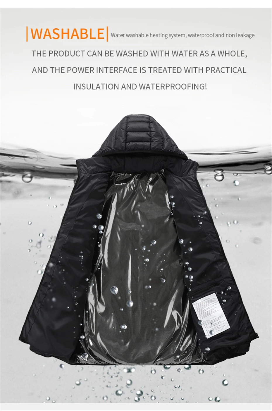 USB Heating Jackets Men Winter Warm Heated Parkas 35 Zones Electric Heated Jackets Warm Padded Jacket Coat Plus Size 5XL
