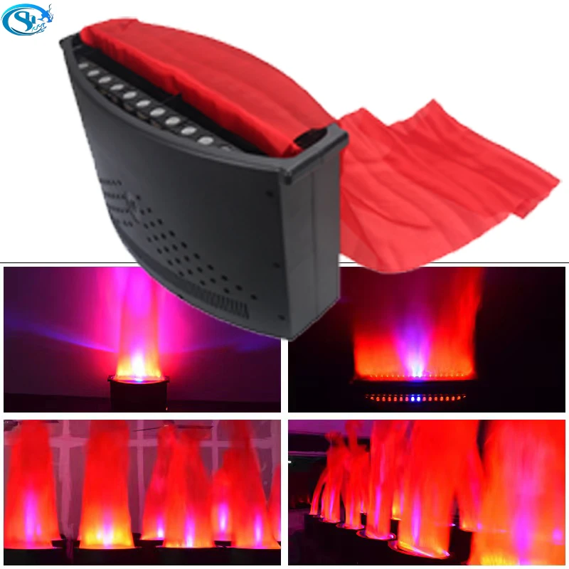 Professional Stage Show System Fire LED Square Base Artificial Flame Light Full Color Silk Flame Effect  for Stage stainless steel finger ring cutter wheel blade jewelers cutting device fire equipment fireman professional jewelry making tools