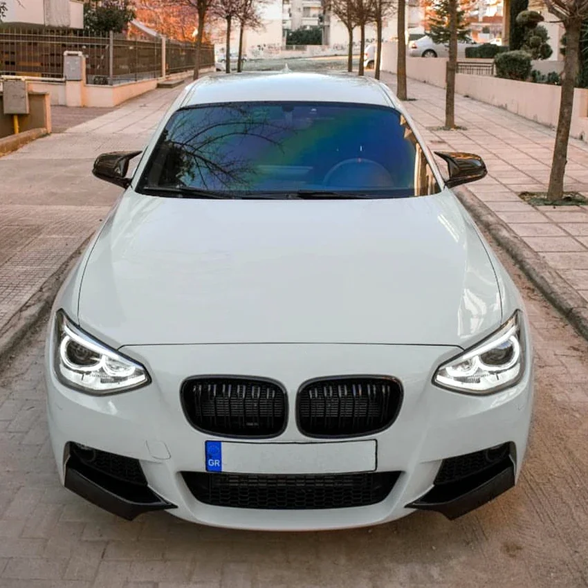 앞 범퍼 립 스플리터 바디 키트, BMW 1 시리즈 F20 F21 M135i Pre LCI M-Sport 2012-2015 스플리터 스포츠 외부 튜닝, 2 개