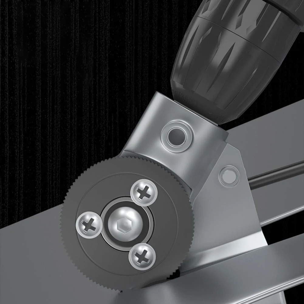 Metal Sheet Cutter Adapter Attachment Iron Scissors Electric Drill To Shears Cutter Nibbler Cutting Iron Steel Alloy Plastic