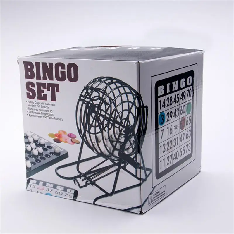 Bingo Machine Portable Durable Reusable Friend Home Party Entertainment Game Family Party Accessories Outdoor Camping Equipment 2
