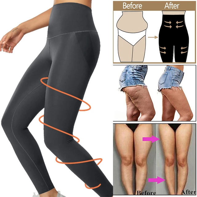 Women's Anti Cellulite Body Shaper Leg Shapewear High Waist Compression  Leggings