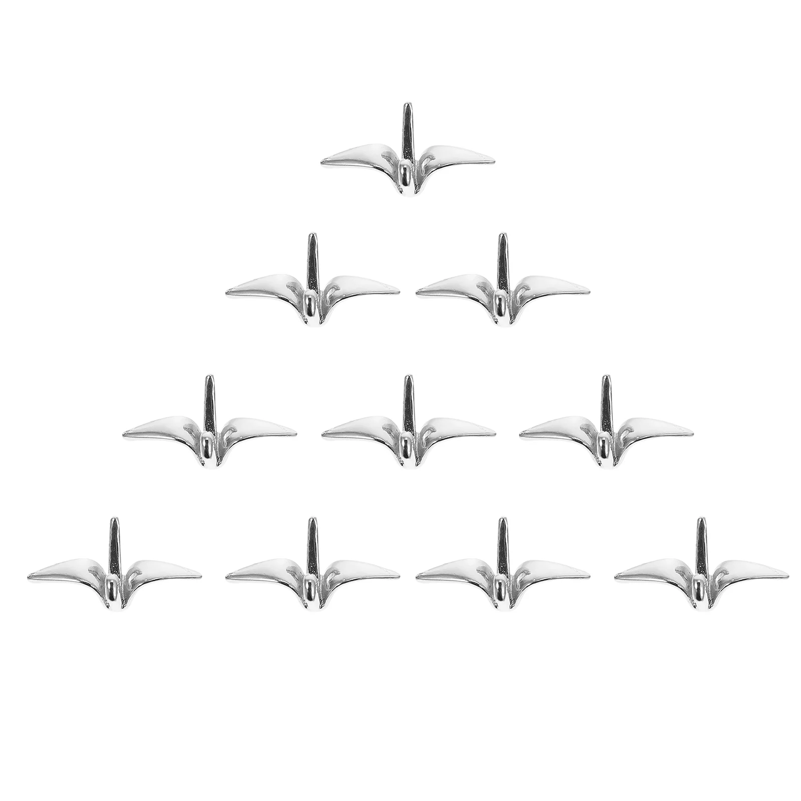 

10 Pcs Hair Pin Paper Crane Pendant DIY Headdress Charms Clips Accessories Party Handmade Materials Crafts Accessory Child