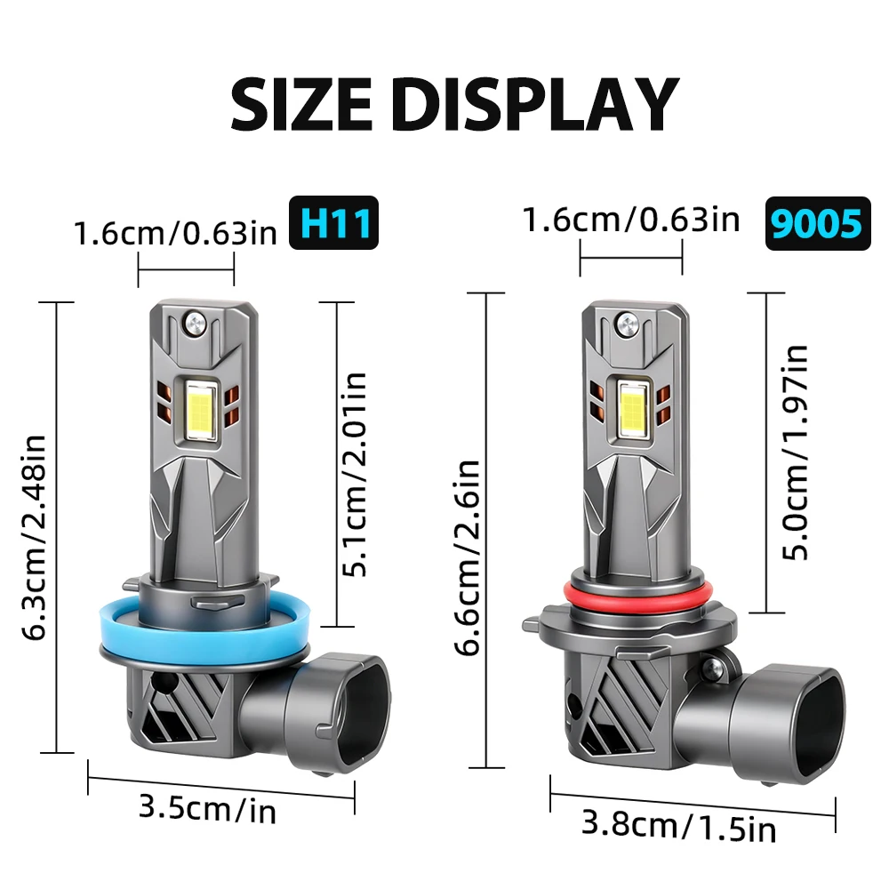 쉐보레 실버라도 1500 2500 HD 2007-2020 6000K 화이트 9005 H11 상/하향등 LED 헤드라이트 5570 CSP 할로겐 교체용 전구
