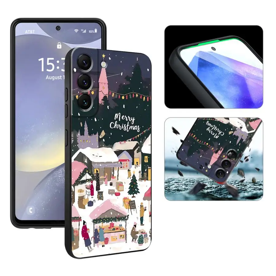 Christmas Town Festive Phone Case - Holiday-Themed Protective Cover