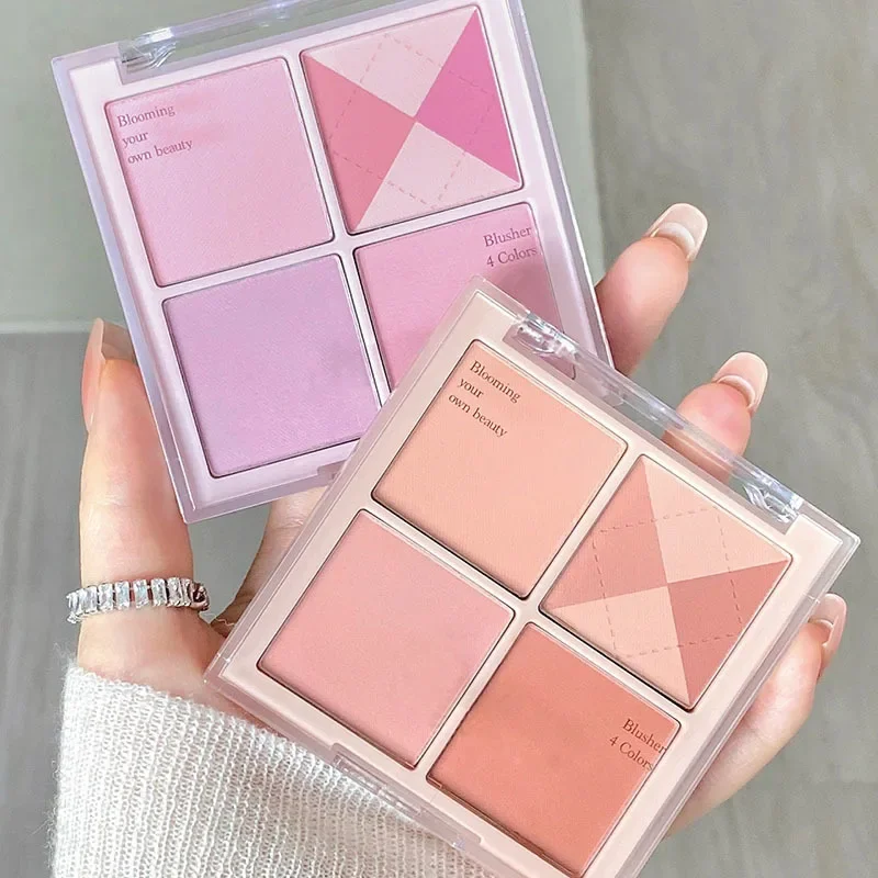 powder blusher,blush stick,blush powder,blush plate,facial blusher Ringer Embossed Blush Palette Face Makeup Palette Highlight Powder