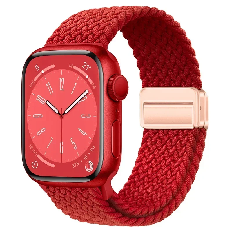 Nylon Braided Loop Strap with Magnetic Buckle