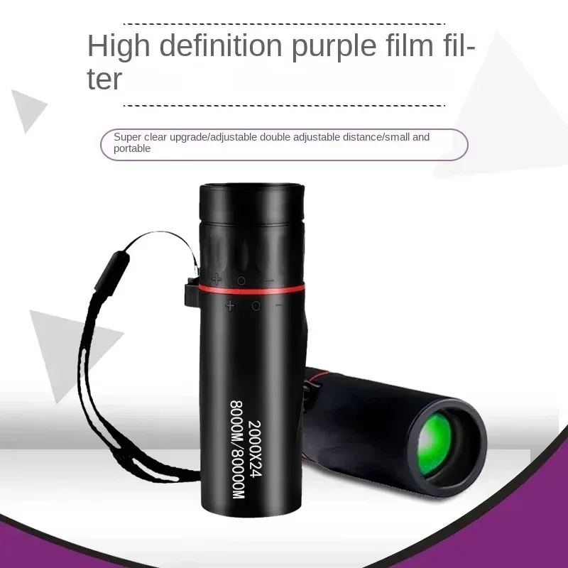 Outdoor Portable Telescope with High-definition High Magnification 2000x24 Night Vision Function Connected To Smartphone