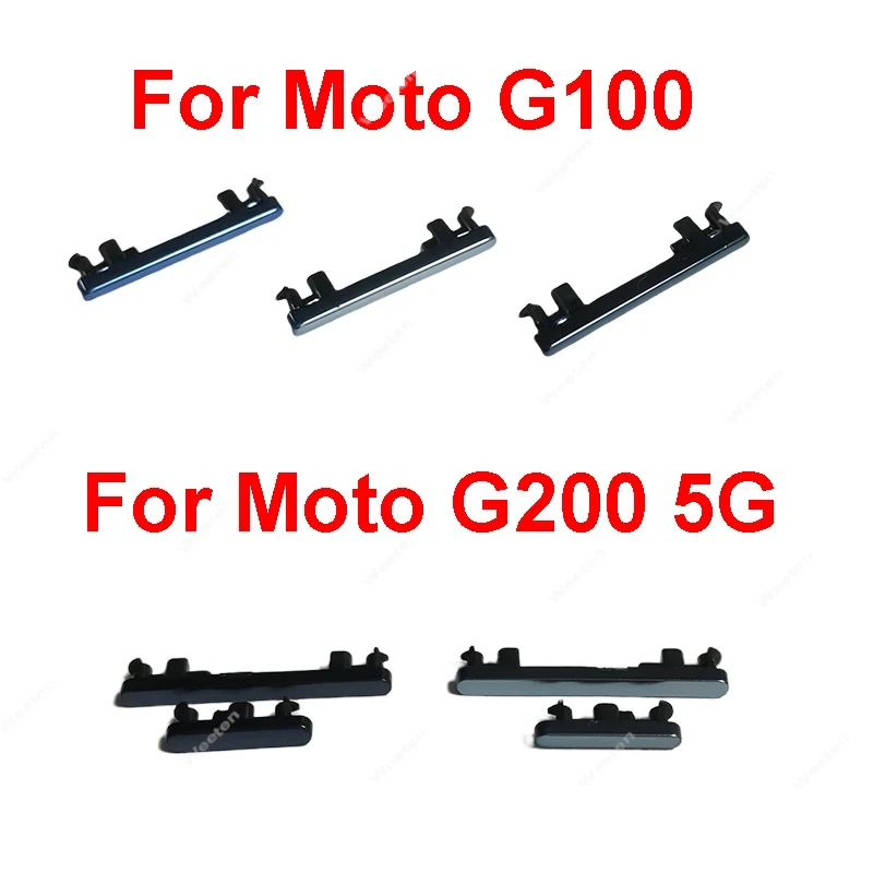 For Motorola MOTO G100 G200 On OFF Power Volume Buttons Side Key Side ...