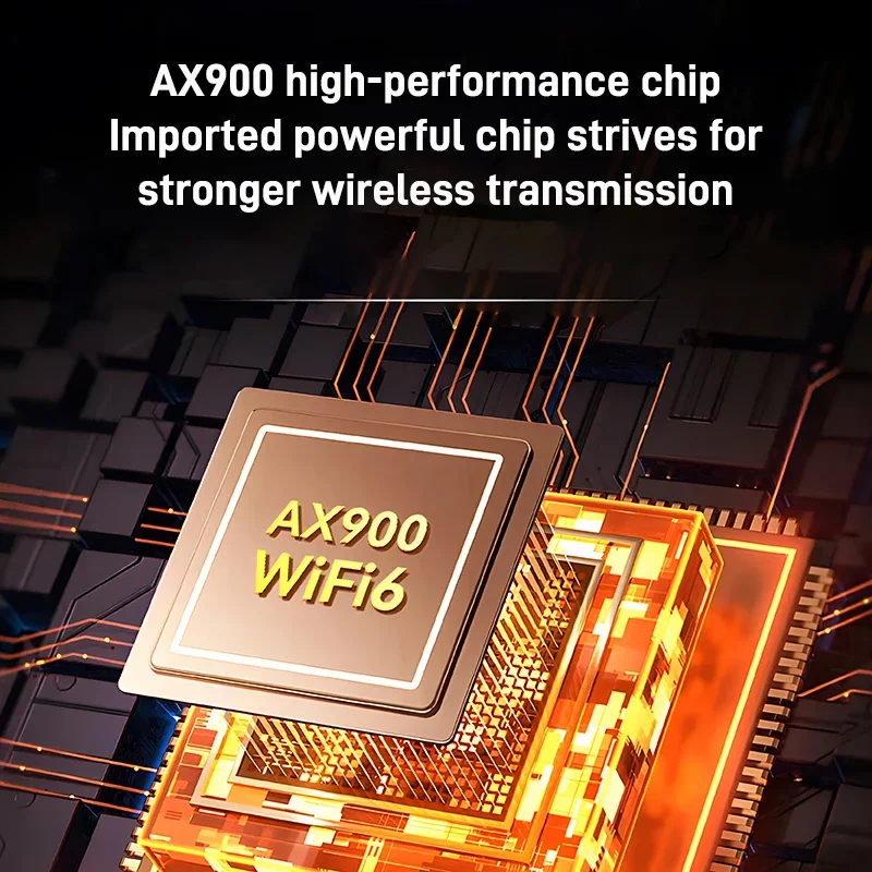 WiFi 6 블루투스 5.4 AX900 USB 어댑터 무선 네트워크 카드 WiFi6 2.4G&5GHz 듀얼 밴드 신호 수신 동글 윈도우 10/11용