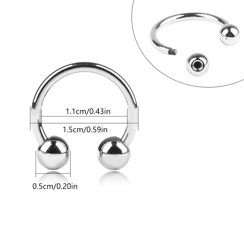 Description Picture 3 of item15-60mm Metal C-shaped Buckle Ring Clasp For Clothes Garment Collar Hooks Hats Decorative Rings DIY Shoes Hardware Accessories