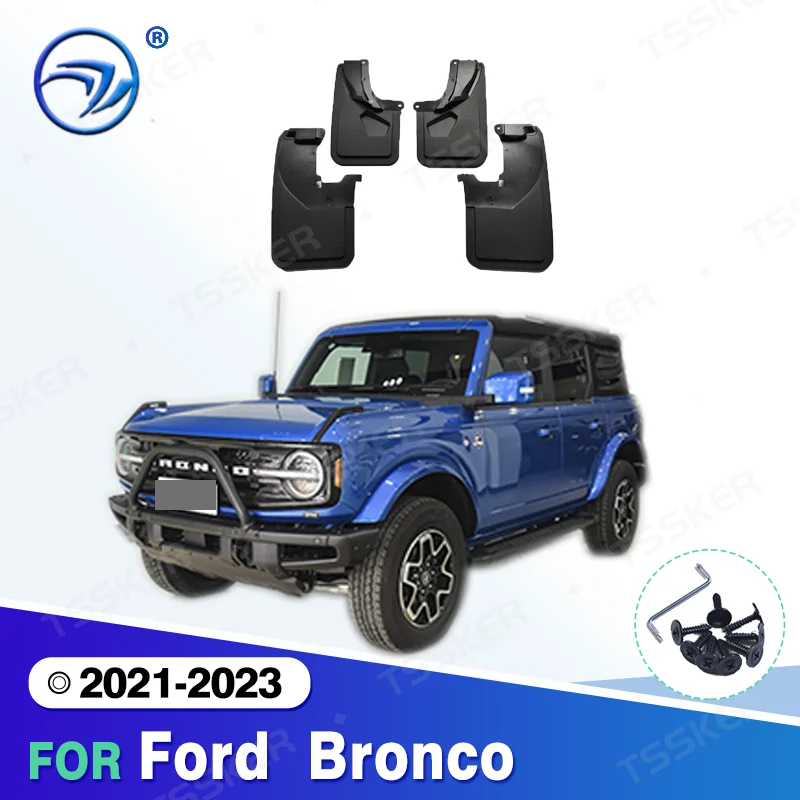 Car Mud Flaps For Ford Bronco 2021 2022 2023 Mudflaps Splash Guards Mud