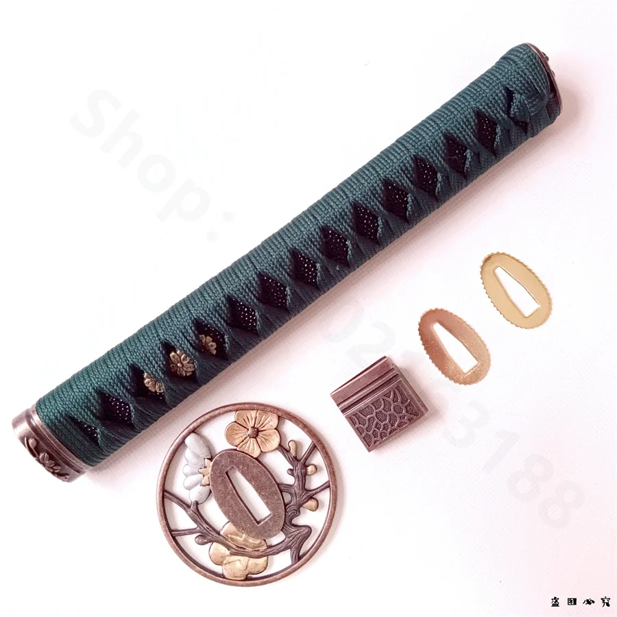 

Very Nice Handle Tsuka Alloy Handguard Tsuba Guard Fuchi Kashira Menuki For Japanese Japan Real Katana Samurai Sword Fittings