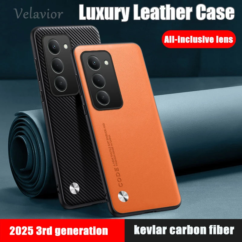 Luxury PU Leather Shockproof Phone Case - Full Protection Cover