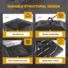 Outdoor Fire Pit, 32 Inch Firepit Table Metal Outdoor Fireplaces with Waterproof Cover for Outside Patio Camping 3