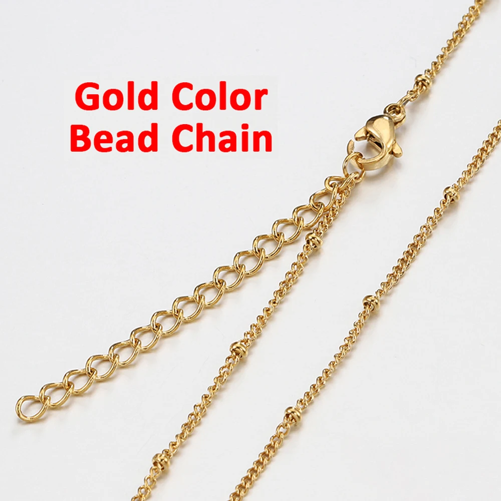 Stainless Steel 7.5mm Bead Chain Necklace | Parker Jewelers