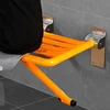 Portable bathroom chair, foldable bathroom interior wall seat, fixed bathroom furniture shower stool 3