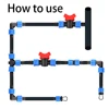 16mm Micro Irrigation Drip Tape Connectors Tee Repair Elbow End Plug Tap Fittings Locked Hose Joints Greenhouse Coupler 3