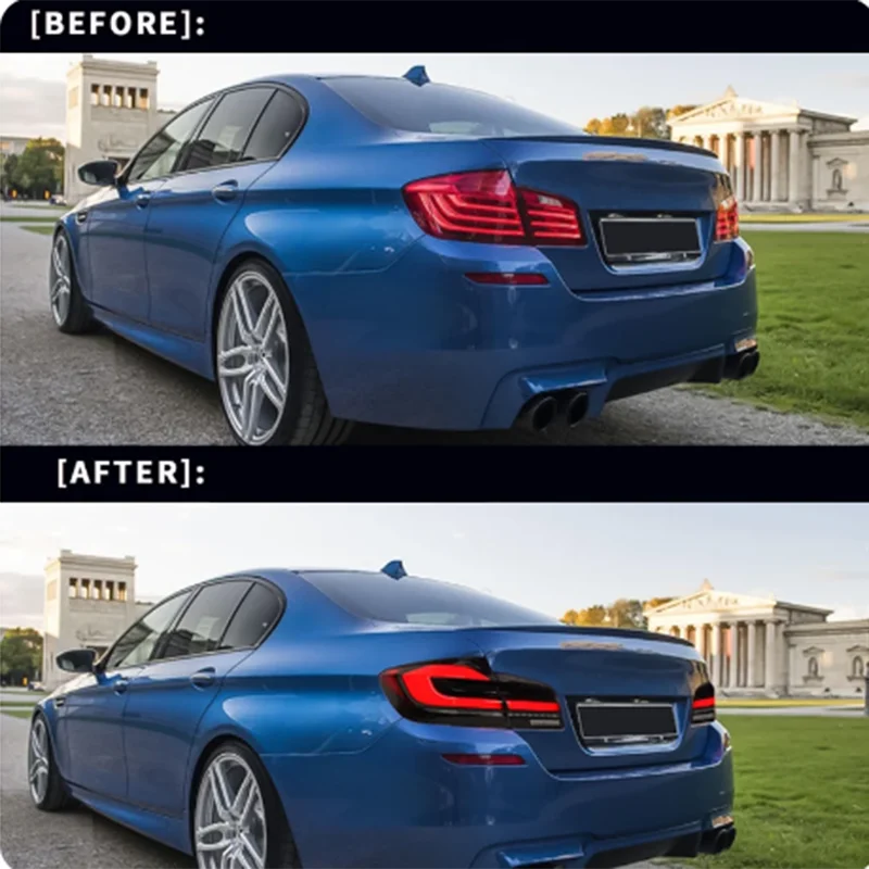 مجموعة مصابيح خلفية ليد لبي دبليو ، مصباح الفرامل ، إشارة الانعطاف ، قطع غيار السيارات ، 5 سلاسل ، نوع ، F10 ، f520i ، 520d ، 530d ، 530i ، m5