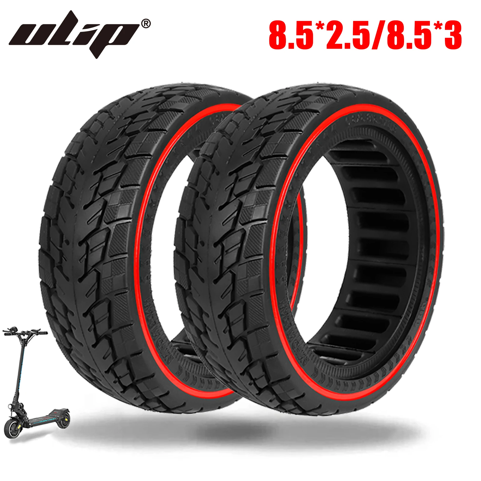 

ULIP 8.5*2.5 Electric Scooter Off-Road Tubeless Tyre 8.5 Inch Anti-explosion Solid Tire For Dualtron Mini/Speedway Leger (Pro)