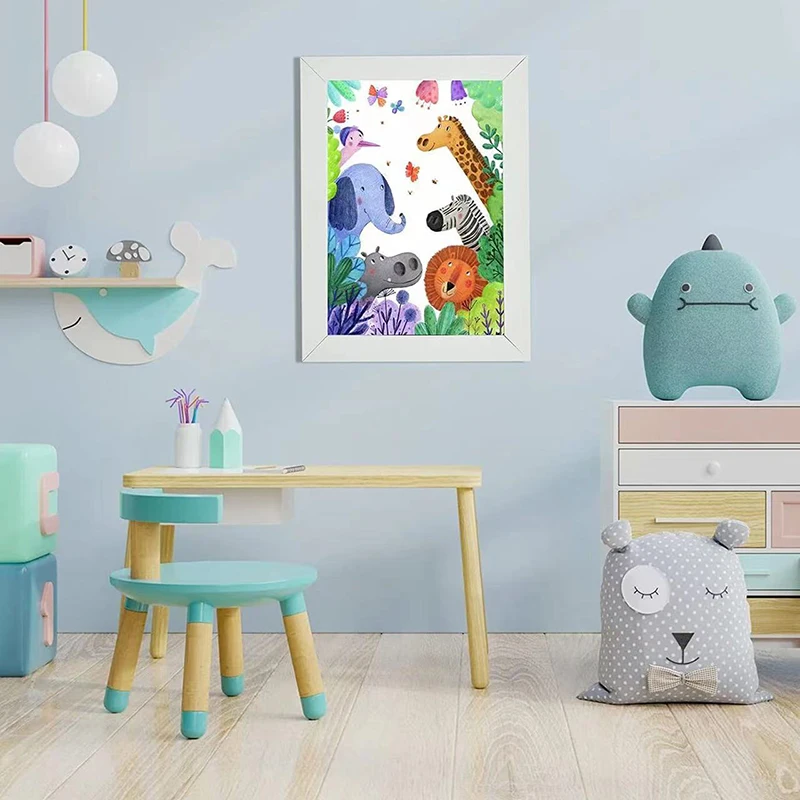 Детские художественные Рамки для картин, открывающиеся спереди, детский  дисплей для фотографий, рамка для рисования маслом, раскладной Настенный  декор, подарок | AliExpress