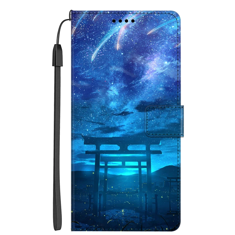 Luxury Leather Magnetic Wallet Phone Cover with Card Slot and Flip Design