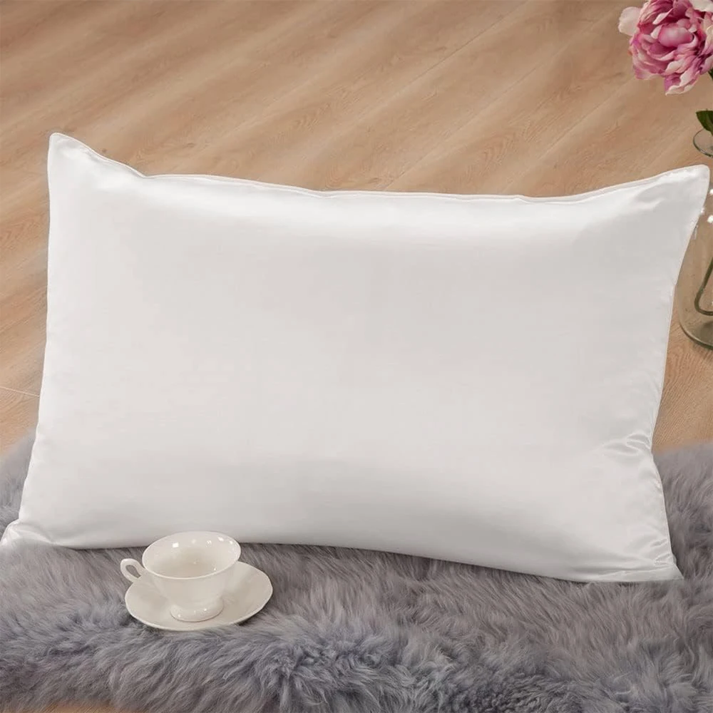 Luxurious 100% Pure Silk Pillowcase with Hidden Zipper - Soft & Breathable, Promotes Healthy Hair & Skin