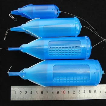 플라스틱 낚시 피더 거치대 미끼, 빛나는 낚시 미끼 트랩 케이지 바구니, 물고기 새우 유인 지렁이 태클 잉어 도구