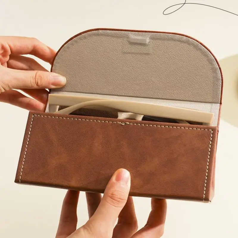 Premium PU Großraum-Brillenetui für Herren Stoßfestes Tragbares Brillenaufbewahrungsbox Brillenetui zum Verschenken – Detail 10