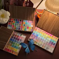 Glitter Watercolor Paints Set, 120 Colors Watercolor Paint, Wooden box, for Professional, for artists,Illustrations, Drawing 4