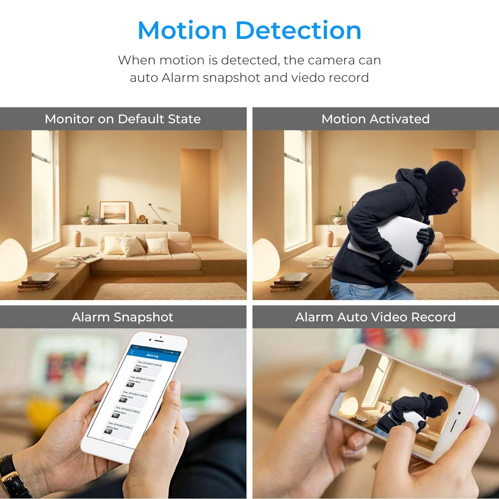 Description Picture 6 of item4K DIY Mini Wifi Camera P2P Remote Control Wireless Camera Real-time Home Security Motion Detection Video Surveillance Camcorder