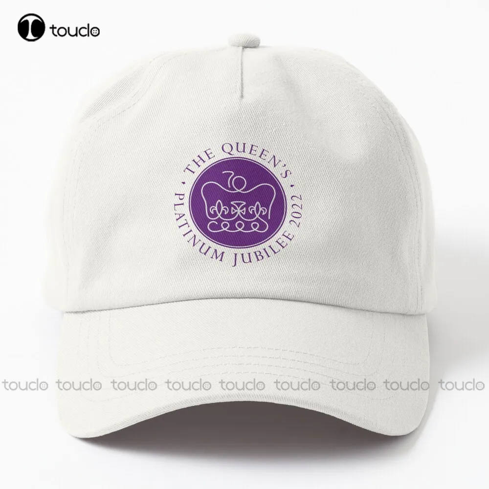 

Queens Platinum Jubilee Dad Hat Dad Ball Cap Cotton Outdoor Simple Vintag Visor Casual Caps Street Skateboard Denim Color Sports