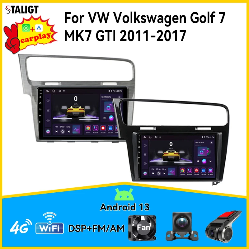 Autoradio Per Vw Volkswagen Golf 7 Mk7 Gti 2011-2017