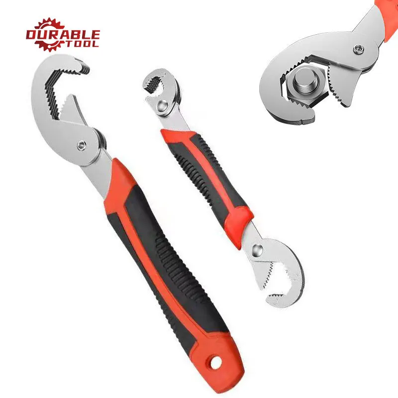 

Adjustable open type double wrench multi-functional universal pipeline high carbon steel wrench set manual hardware grip tool
