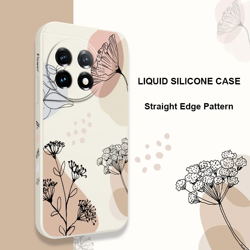 Brown Morandi Liquid Silicone Phone Case